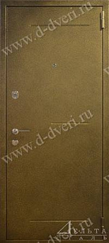 Дверь с терморазрывом (порошковое напыление и МДФ шпон с зеркалом)