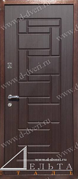 Железная дверь DS-1603 (порошковое напыление с рисунком и декоративная панель МДФ ПВХ)