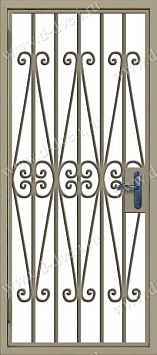 Сварная решетчатая дверь РДС - 43