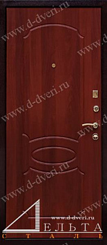 Железная дверь в квартиру теплая (порошок и МДФ шпон)