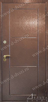 Дверь в квартиру с отделкой порошковое напыление, рисунок на металле и антивандальный ламинат