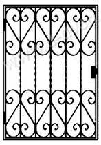 Распашная решетка РС-42